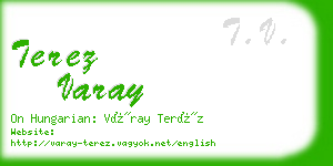 terez varay business card